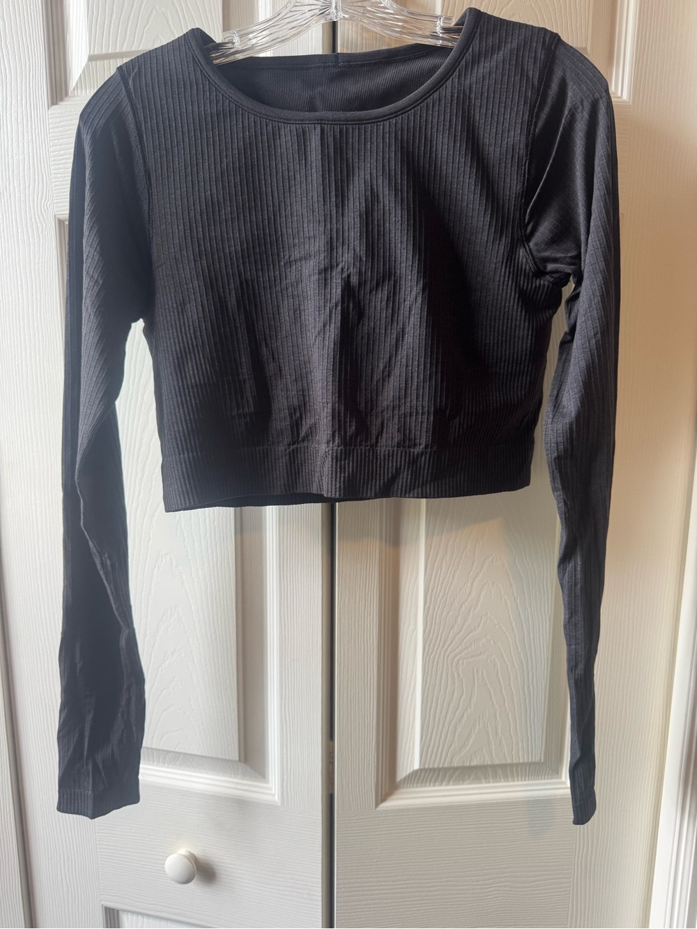 Lululemon ebb to street cropped long sleeve